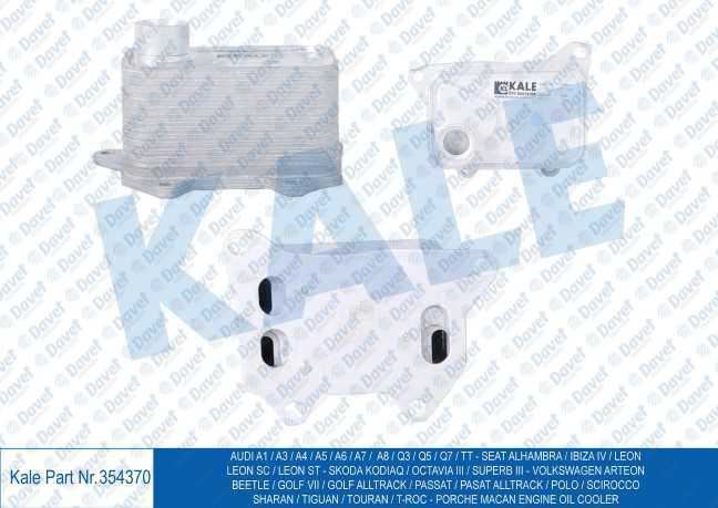 KALE 354370 Yag Sogutucu A3-A4-A5-A6-A8-Q3-Q5-Q7-Ibiza Iv-Leon-Octavia Iii-Arteon-Golf Vii-Passat-Polo-Tiguan
